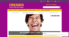 Desktop Screenshot of creasedcards.com